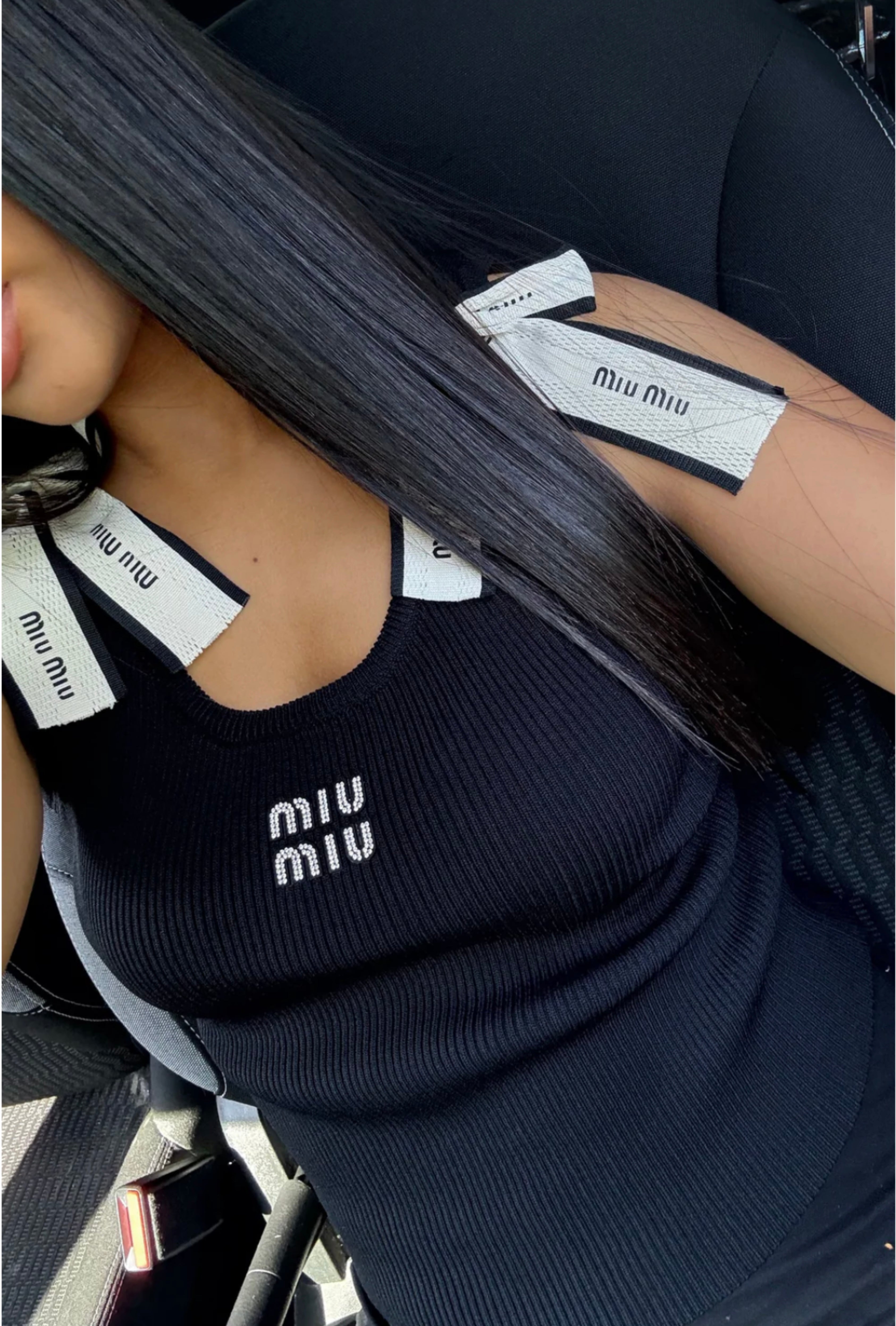 TOP MIU NŒUD NOIR