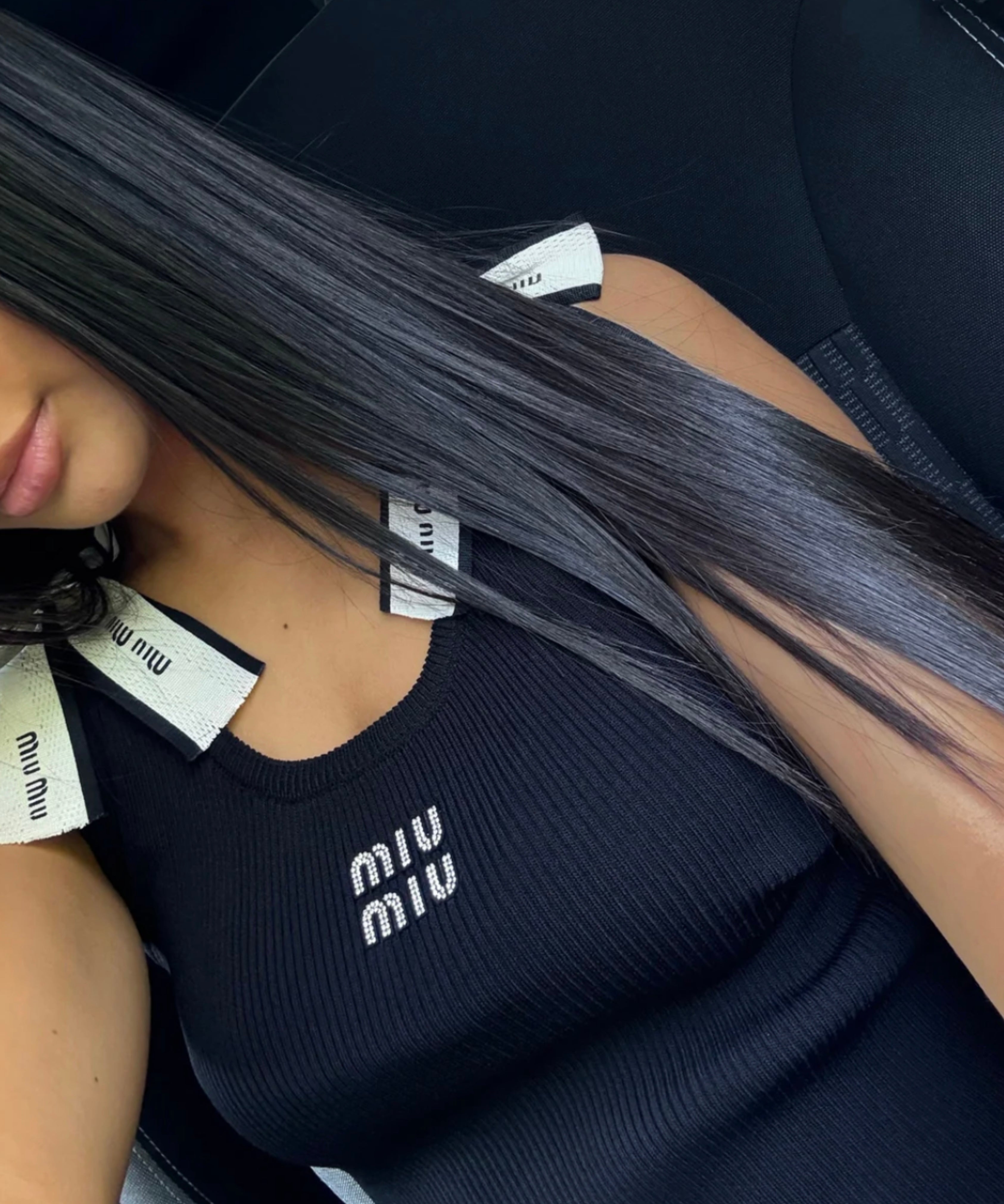 TOP MIU NŒUD NOIR