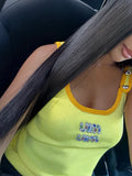 TOP MIU BOUTON JAUNE