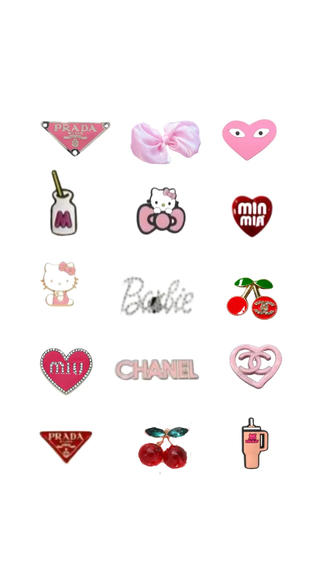 MY GLOW - PINS GIRLY 15 PIÈCES